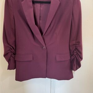 Women's Burgundy Blazer